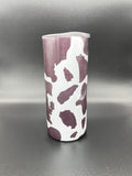 Black Cow Print Tumbler