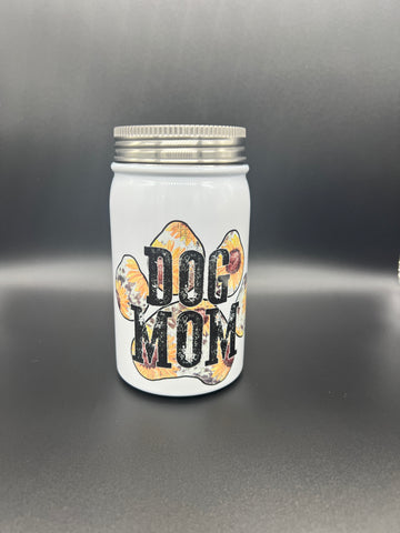 Dog Mom Sunflower Jar