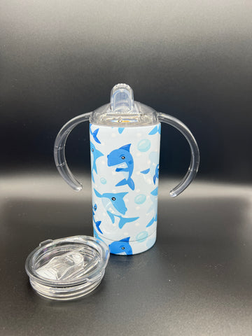 Cartoon Sharks Tumbler