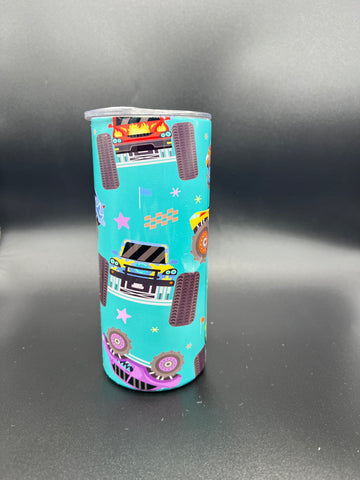 Colorful Monster Trucks Tumbler