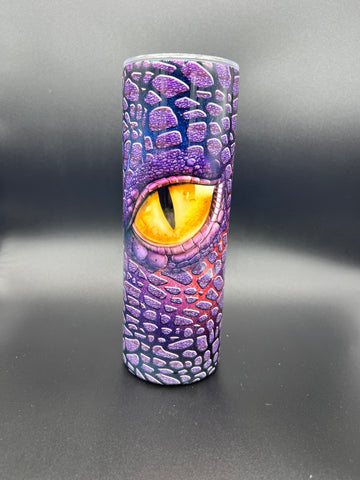 Yellow Dragon Eye Tumbler