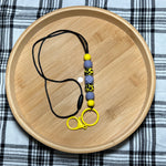 Yellow Cow Print Lanyard