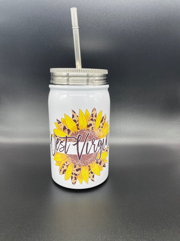 West Virginia Sunflower Jar